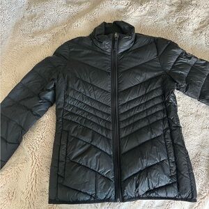 Abercrombie & Fitch Black Quilted Jacket